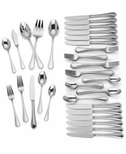 Lenox Chelse Muse 65-Pc. 18/10 Stainless Steel Flatware Set, Service For 12, Created For Macy’s