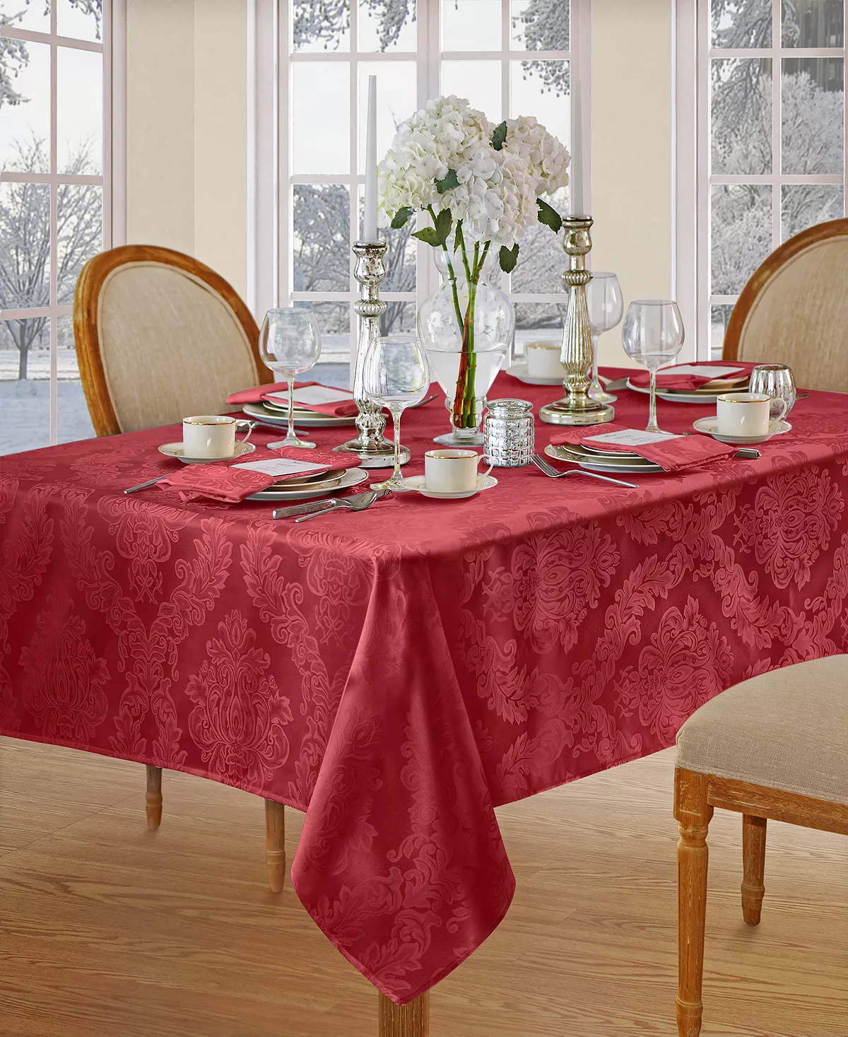 Elrene Barcelona Damask 52 X 70 Tablecloth - Image 7