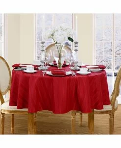 Elrene Denley Stripe 70 Round Tablecloth