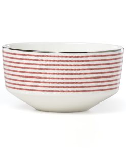 Kate Spade New York Laurel Street Collection Red Soup/Cereal Bowl