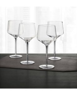 Hotel Collection Set Of 4 Black-Cased Stem Wine Glasses, Created For Macy's