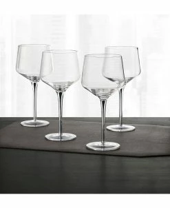 Hotel Collection Set Of 4 Black-Cased Stem Wine Glasses, Created For Macy's