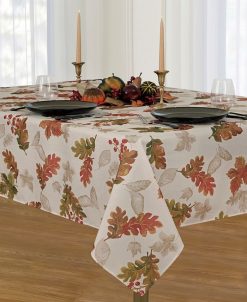 Elrene Swaying Leaves Tablecloth Collection