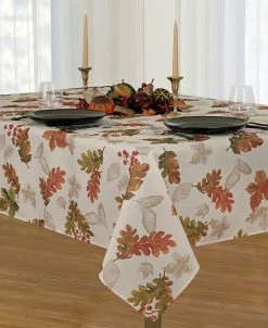 Elrene Swaying Leaves Tablecloth Collection