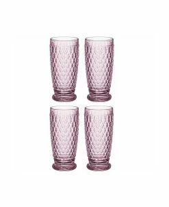 Villeroy & Boch Ston Rose Highball, Set Of 4