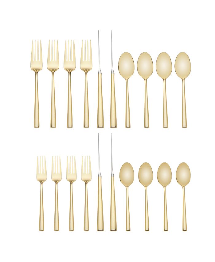 Malmo Gold 20-PC Flatware Set, Service For 4 Kate Spade New York Malmo Gold 20-PC Flatware Set, Service For 4 -VilleroyBoch shop