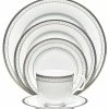 Noritake Rochester Platinum 5 Piece Place Setting
