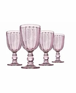 Godinger Carson Modern Vintage Red Wine Glasses, Set Of Four