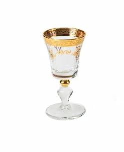 Classic Touch Set Of 6 Liquor Glasses With Design