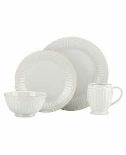 Lenox French Perle Groove 4 Piece Place Setting
