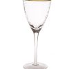 Classic Touch Set Of 6 Water Glasses With Simple Design