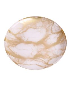 Classic Touch Set Of 4 Marble 6.5 Salad Plates