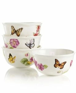 Lenox Butterfly Meadow Bloom Assorted Bowls, Set Of 4