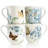 Lenox Set Of 4 Butterfly Meadow Blue Assorted Mugs -VilleroyBoch shop 1258077 fpx