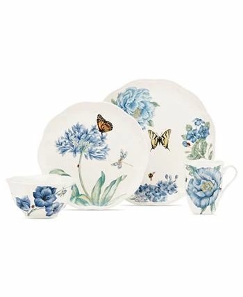 Lenox Dinnerware, Butterfly Meadow Blue 4 Piece Place Setting - Image 2