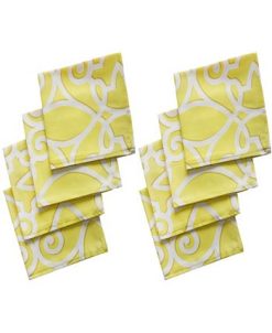 Elrene Chase Geometric Stain Resistant Indoor Outdoor 17X 17 Napkin - Set Of 8 -VilleroyBoch shop 12876570 fpx