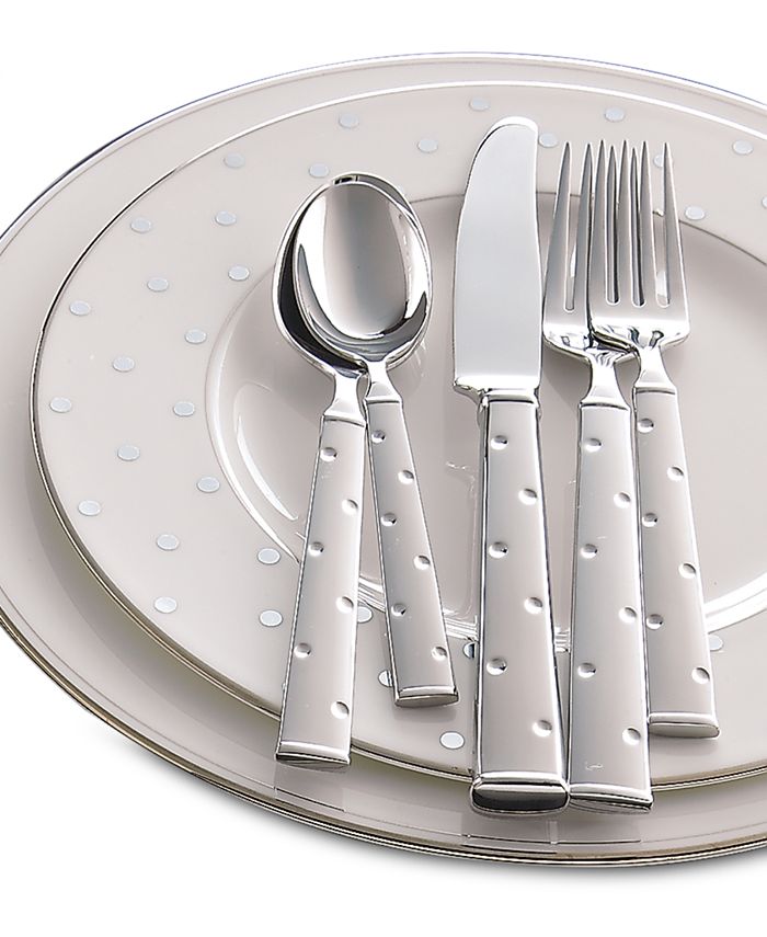 Kate Spade New York Larabee Dot 20 Piece Flatware Set, Service For 4 6 Kate Spade New York Larabee Dot 20 Piece Flatware Set, Service For 4 - Image 4