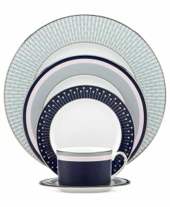 Kate Spade New York Mercer Drive Platinum 5 Piece Place Setting