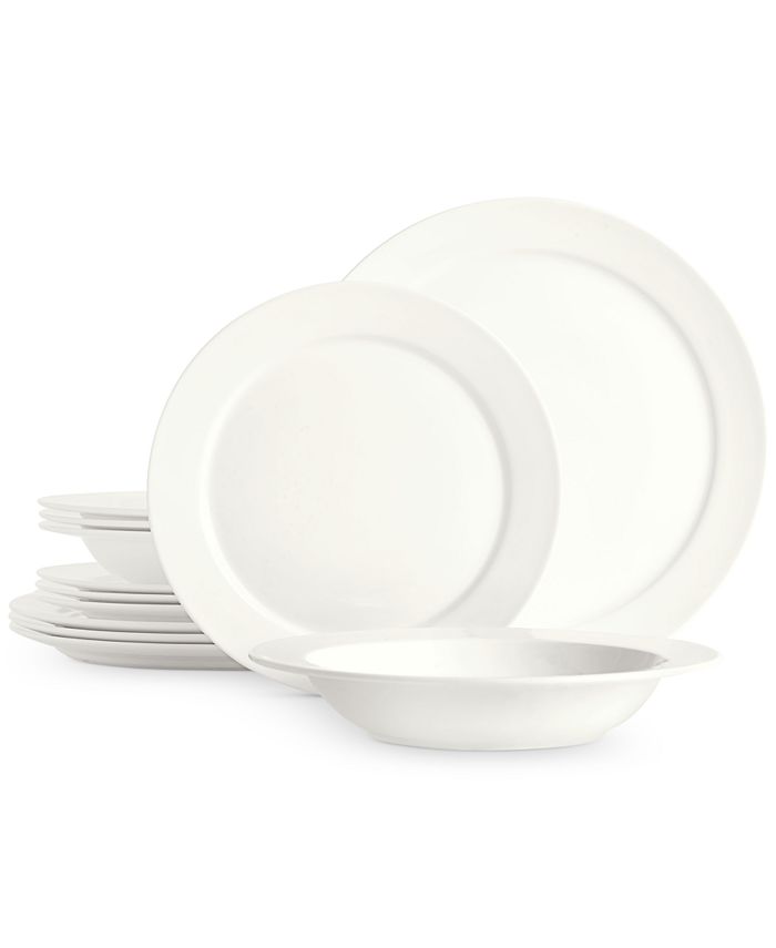 Hotel Collection Round Rim Bone China 12-Pc. Bone Dinnerware Set, Created For Macy's 3 Hotel Collection Round Rim Bone China 12-Pc. Bone Dinnerware Set, Created For Macy's
