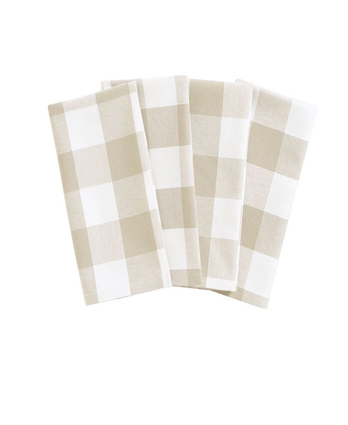 Farmhouse Living Buffalo Check Napkins - Set Of 4 Elrene Farmhouse Living Buffalo Check Napkins - Set Of 4 -VilleroyBoch shop