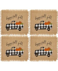Elrene Happy Fall Y'All Farmhouse Burlap Placemat, Set Of 4 -VilleroyBoch shop 14429004 fpx 1