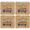 Elrene Happy Fall Y'All Farmhouse Burlap Placemat, Set Of 4