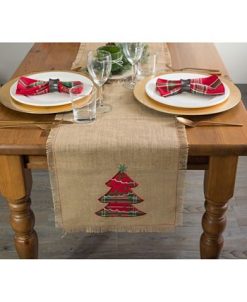 Design Imports Embroidered Tree Burlap Table Runner -VilleroyBoch shop 14449110 fpx