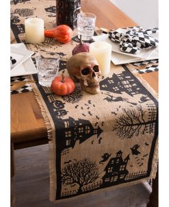 Design Imports Haunted House Burlap Table Runner 5 Design Imports Haunted House Burlap Table Runner -VilleroyBoch shop 14449283 fpx