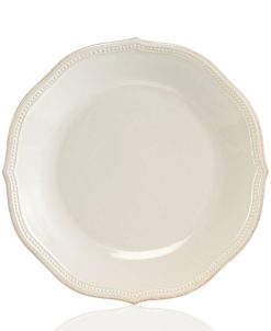 Lenox Dinnerware, French Perle Bead White Dinner Plate