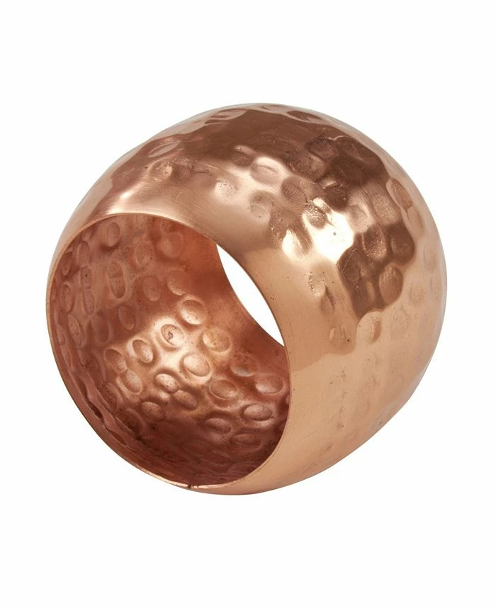 Saro Lifestyle Dinner Napkin Ring With Moscow Mule Design, Set Of 4