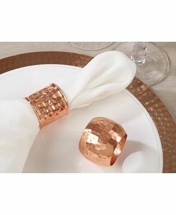 Saro Lifestyle Dinner Napkin Ring With Moscow Mule Design, Set Of 4 - Image 2