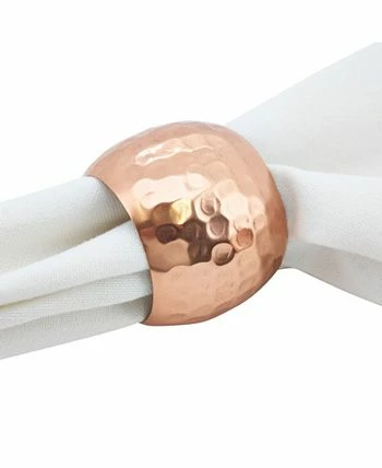 Saro Lifestyle Dinner Napkin Ring With Moscow Mule Design, Set Of 4 - Image 3