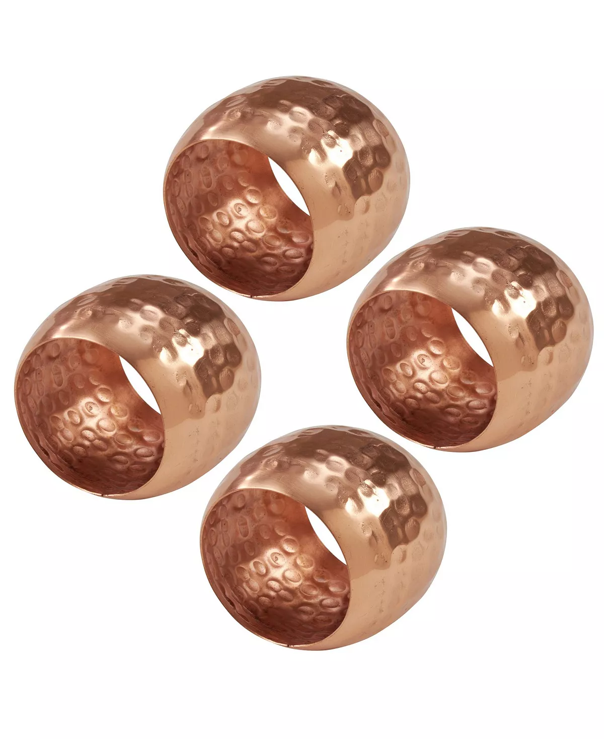 Saro Lifestyle Dinner Napkin Ring With Moscow Mule Design, Set Of 4 - Image 5