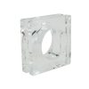 Saro Lifestyle Glass Crystal Doubled Block Napkin Ring, Set Of 4 -VilleroyBoch shop 14728807 fpx