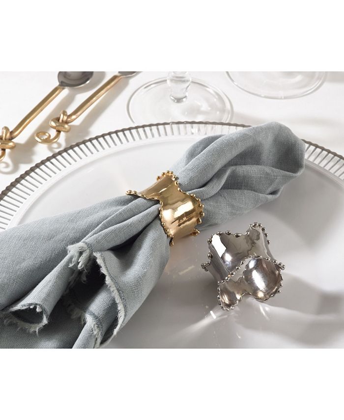Napkin Ring Collection Classic Design Napkin Ring Set Of 4, 2.5 X 1 Saro Lifestyle Napkin Ring Collection Classic Design Napkin Ring Set Of 4, 2.5 X 1 -VilleroyBoch shop