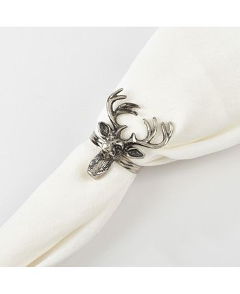 Saro Lifestyle Reindeer Design Napkin Ring, Set Of 4 5 Saro Lifestyle Reindeer Design Napkin Ring, Set Of 4 - Image 3