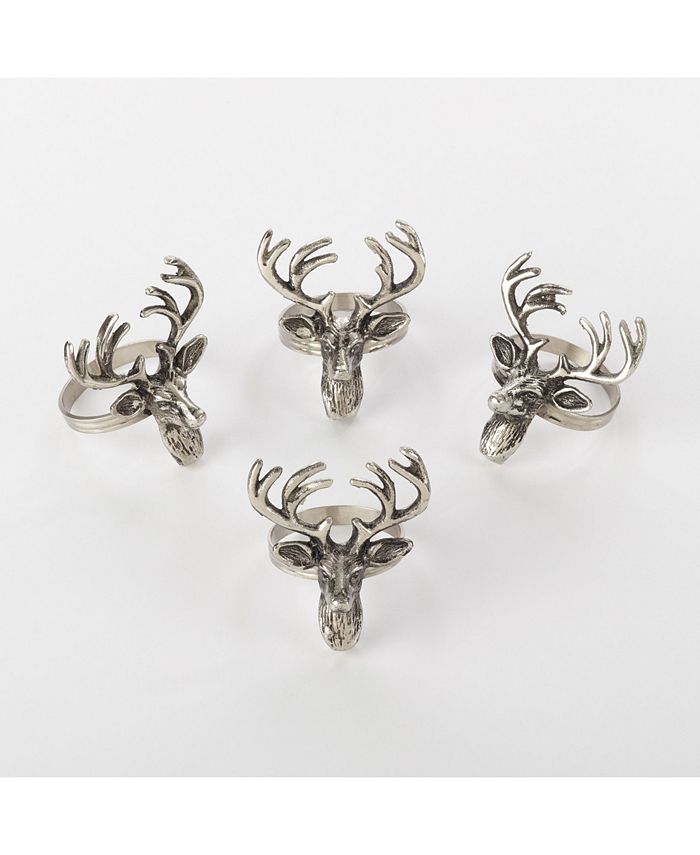 Saro Lifestyle Reindeer Design Napkin Ring, Set Of 4 6 Saro Lifestyle Reindeer Design Napkin Ring, Set Of 4 - Image 4