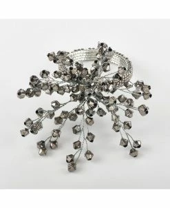 Saro Lifestyle Napkin Ring Collection Beaded Napkin Ring, Set Of 4