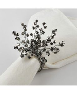 Saro Lifestyle Napkin Ring Collection Beaded Napkin Ring, Set Of 4 -VilleroyBoch shop 14728922 fpx