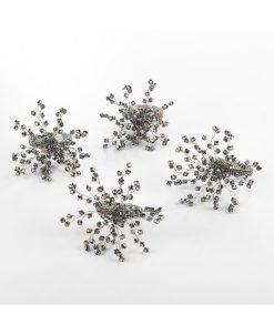 Saro Lifestyle Napkin Ring Collection Beaded Napkin Ring, Set Of 4 -VilleroyBoch shop 14728923 fpx