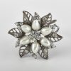 Saro Lifestyle Bejeweled Flower Design Napkin Ring, Set Of 4