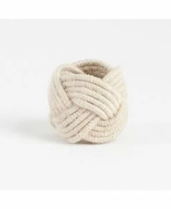 Saro Lifestyle Braided Jute Napkin Ring, Set Of 4