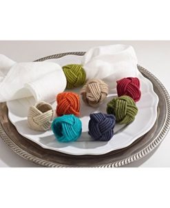 Saro Lifestyle Braided Jute Napkin Ring, Set Of 4 3 Saro Lifestyle Braided Jute Napkin Ring, Set Of 4 -VilleroyBoch shop 14729064 fpx