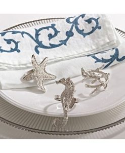 Saro Lifestyle Fish Design Napkin Ring, Set Of 4 3 Saro Lifestyle Fish Design Napkin Ring, Set Of 4 -VilleroyBoch shop 14729071 fpx