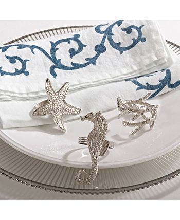 Fish Design Napkin Ring, Set Of 4 Saro Lifestyle Fish Design Napkin Ring, Set Of 4 -VilleroyBoch shop