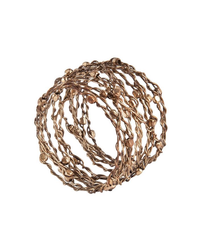 Metal Design Napkin Ring, Set Of 4 Saro Lifestyle Metal Design Napkin Ring, Set Of 4 -VilleroyBoch shop