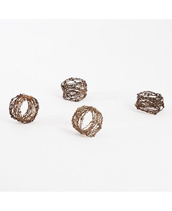 Metal Design Napkin Ring, Set Of 4 Saro Lifestyle Metal Design Napkin Ring, Set Of 4 -VilleroyBoch shop