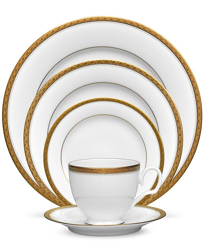 Charlotta Gold 5 Piece Place Setting Noritake Charlotta Gold 5 Piece Place Setting -VilleroyBoch shop