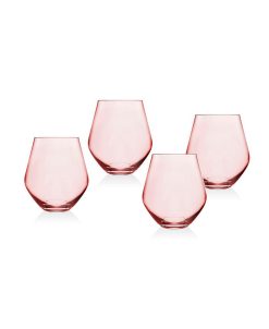 Godinger Meridian Blush Stemless - Set Of 4