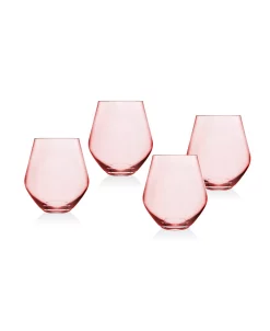 Godinger Meridian Blush Stemless - Set Of 4